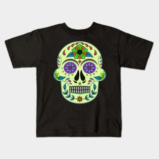 Dead Head Pale Green Kids T-Shirt